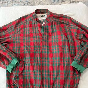 Peninsula SF Men’s Large Vintage Tartan Full Zip Jacket E47
